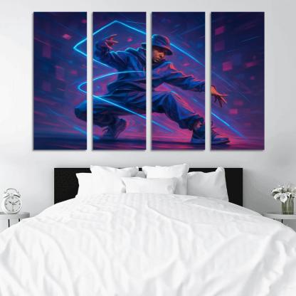 Neon Urban Flow Dance home decor