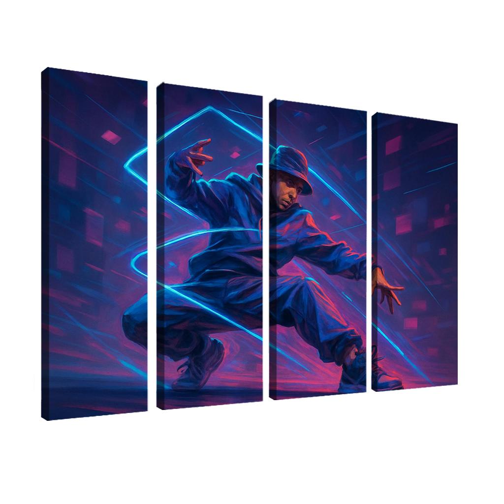 Neon Urban Flow Dance home decor