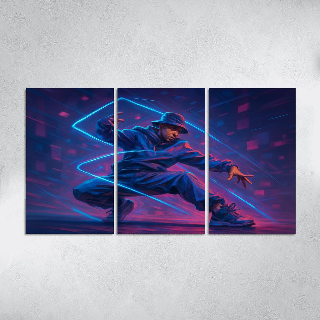 Neon Urban Flow Dance home decor