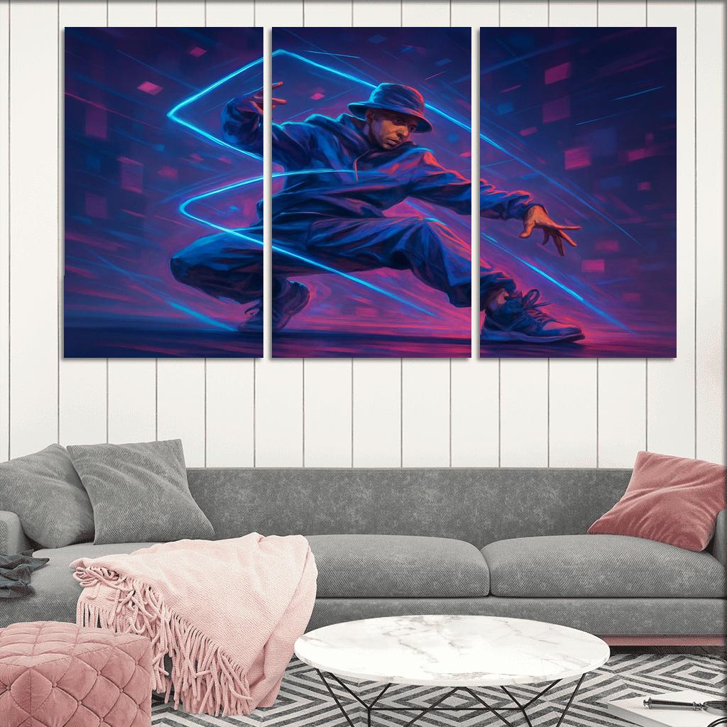 Neon Urban Flow Dance home decor