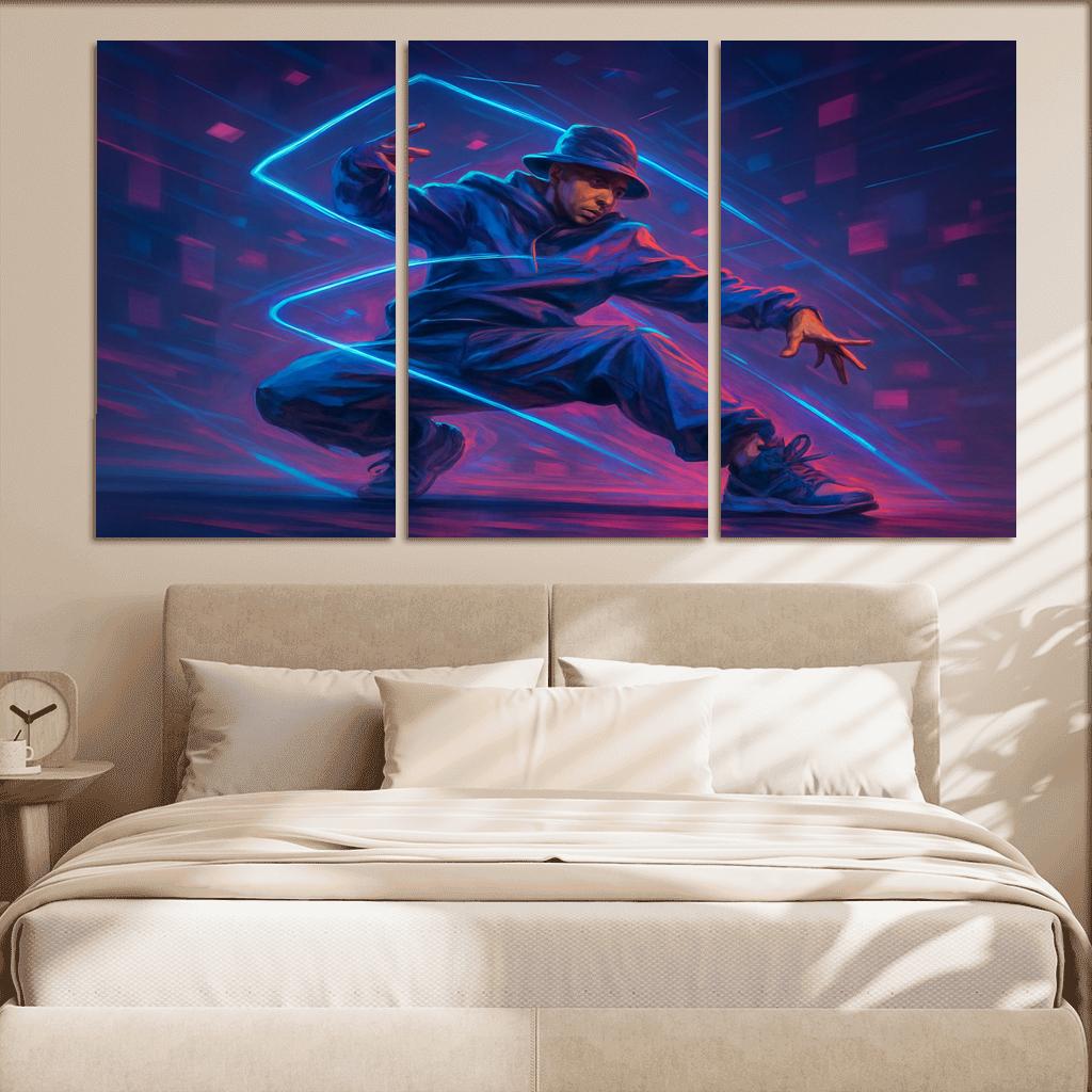 Neon Urban Flow Dance home decor