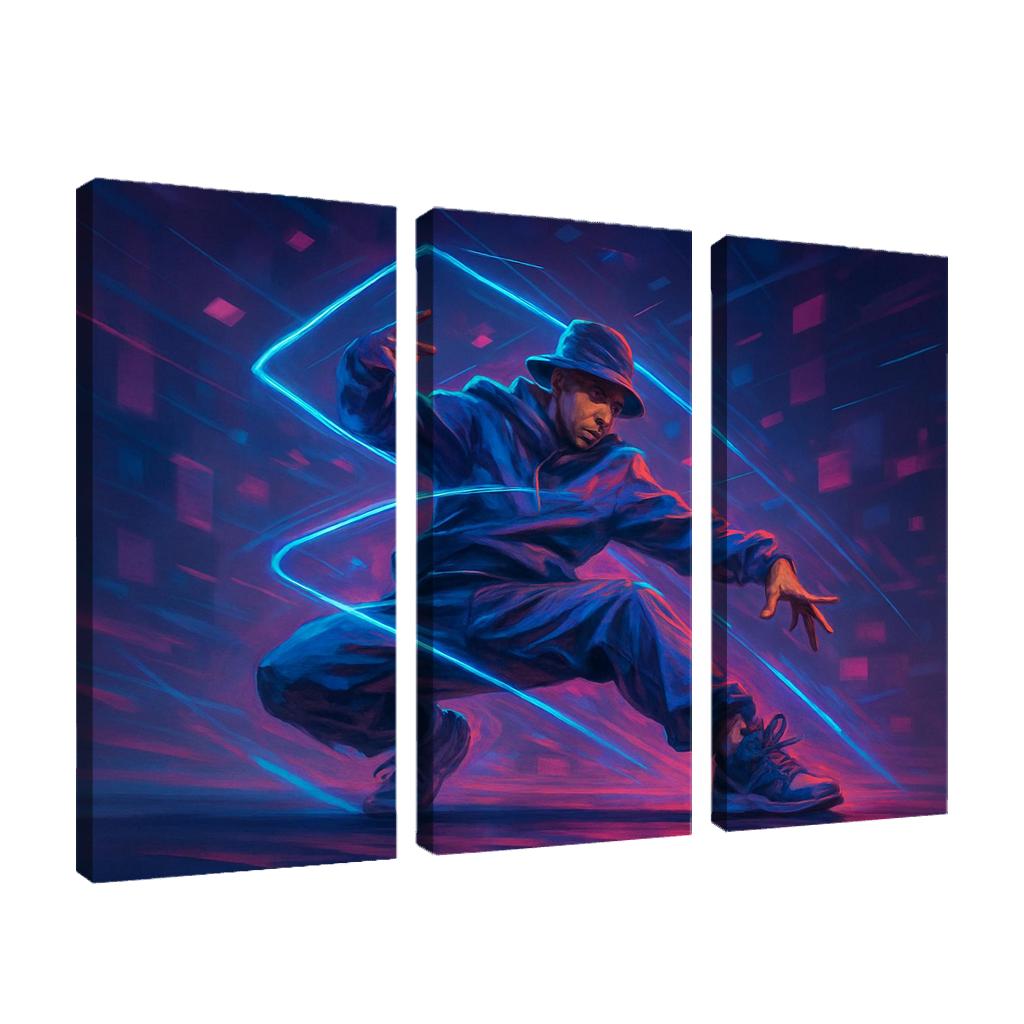 Neon Urban Flow Dance home decor