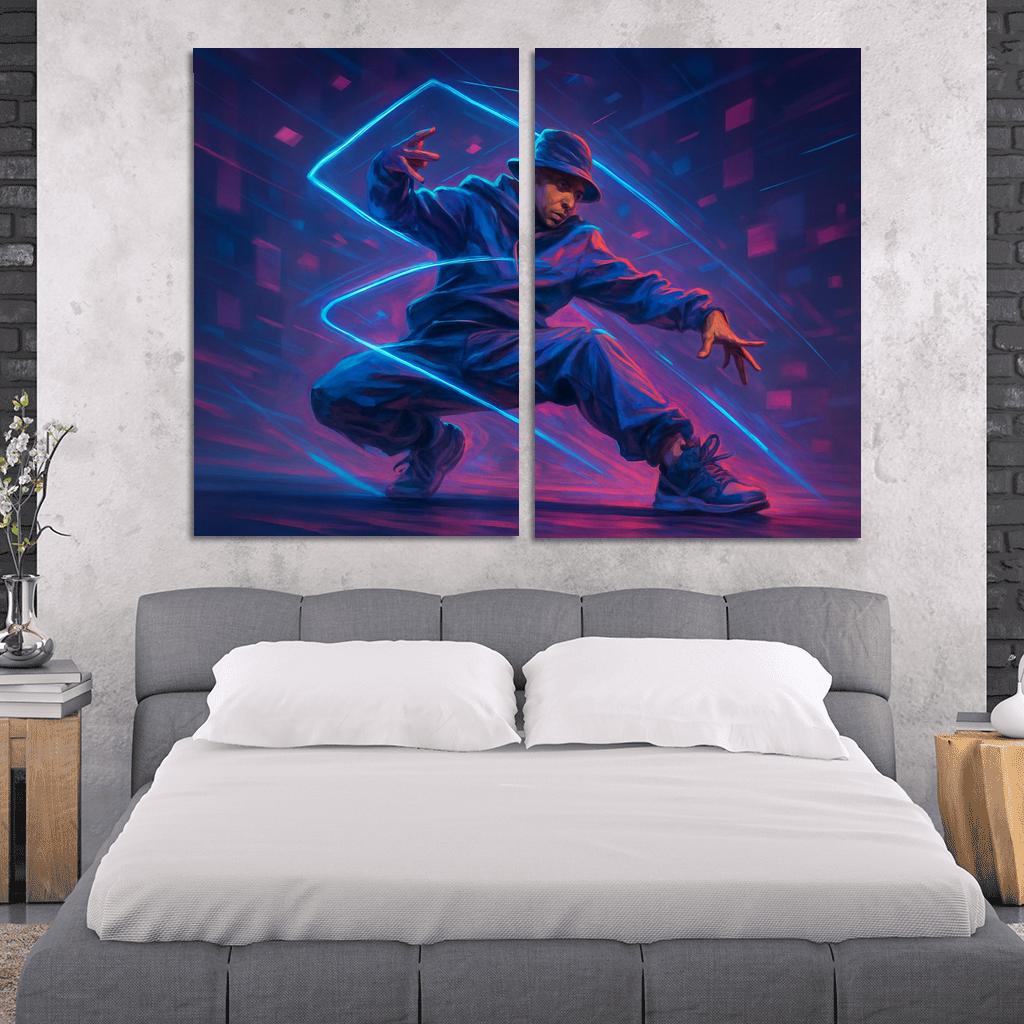 Neon Urban Flow Dance home decor