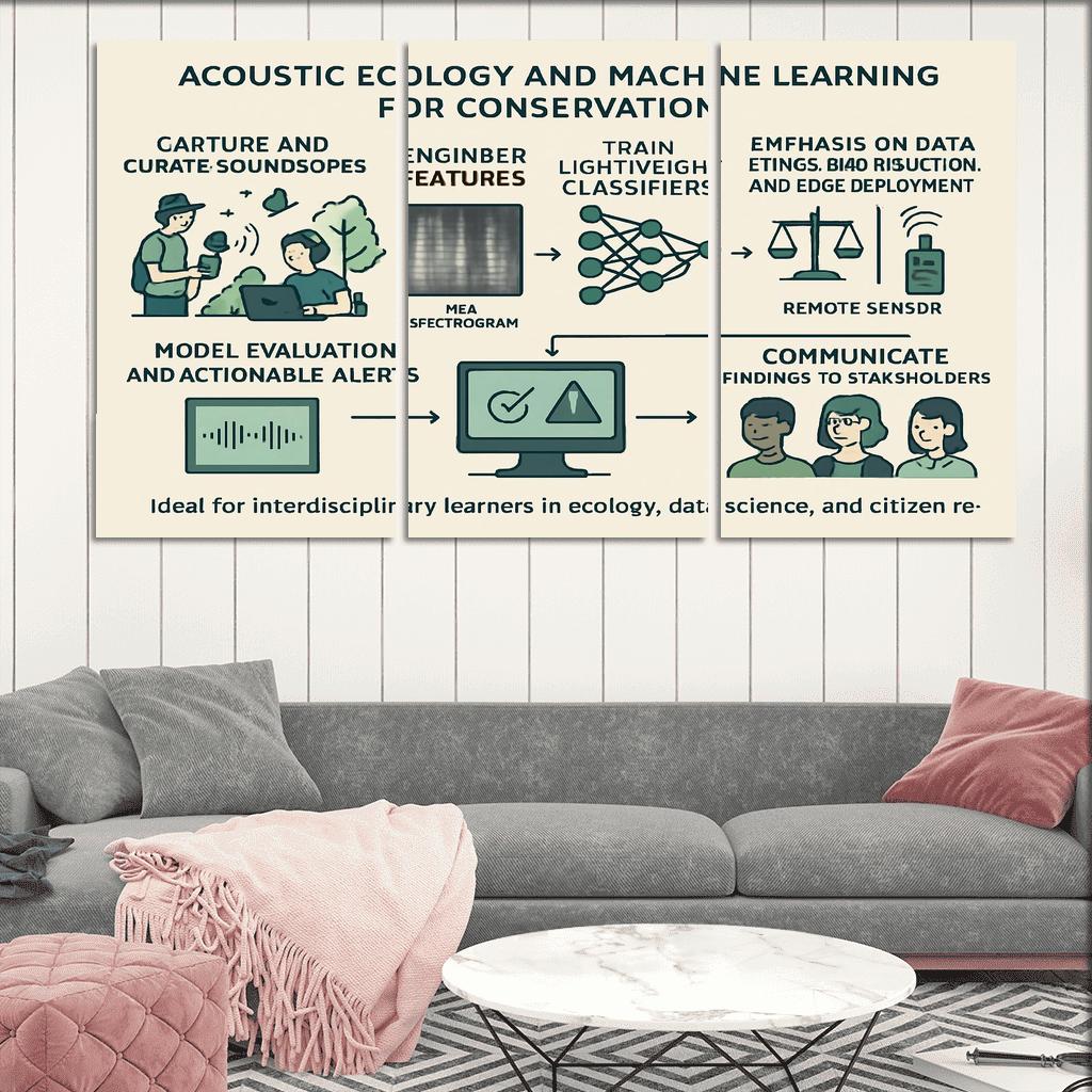 Ecoacoustic Intelligence Monitoring Biodiversity Through Sound premium artwork frames