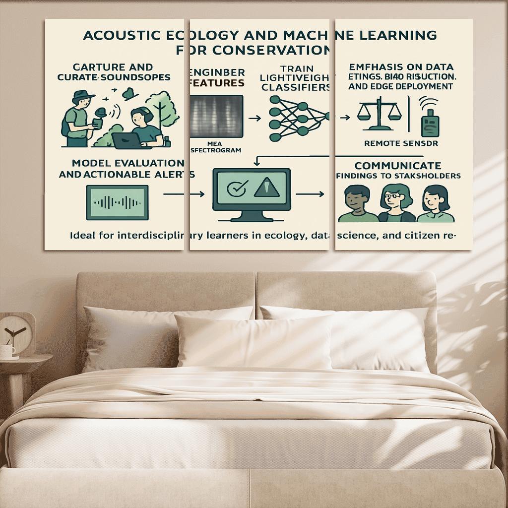 Ecoacoustic Intelligence Monitoring Biodiversity Through Sound premium artwork frames
