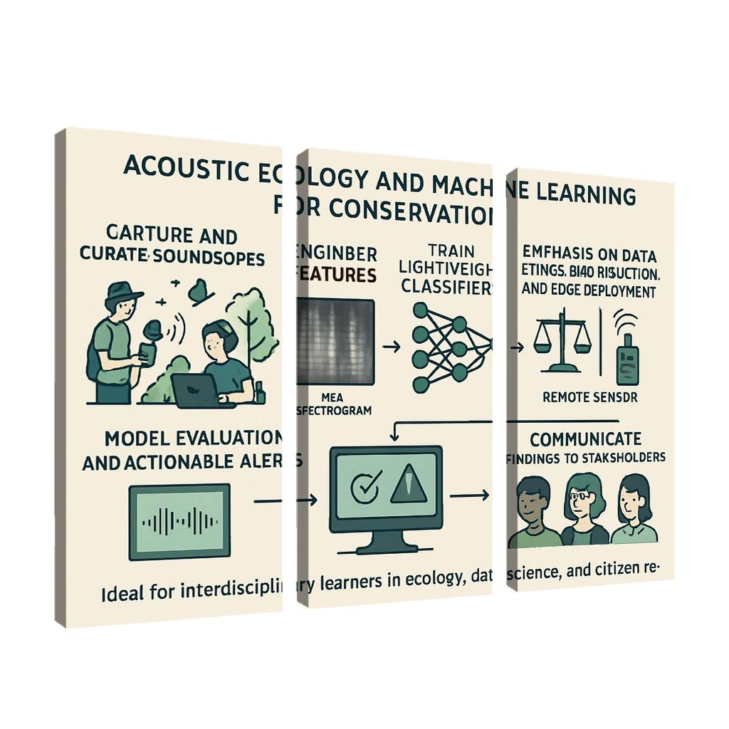 Ecoacoustic Intelligence Monitoring Biodiversity Through Sound premium artwork frames