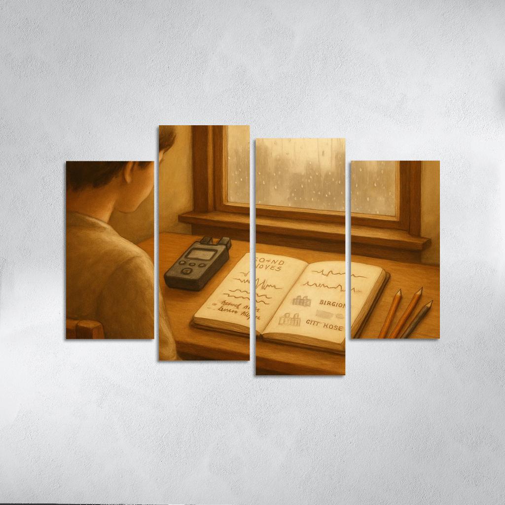 Analog Soundscape Journaling one-piece frames