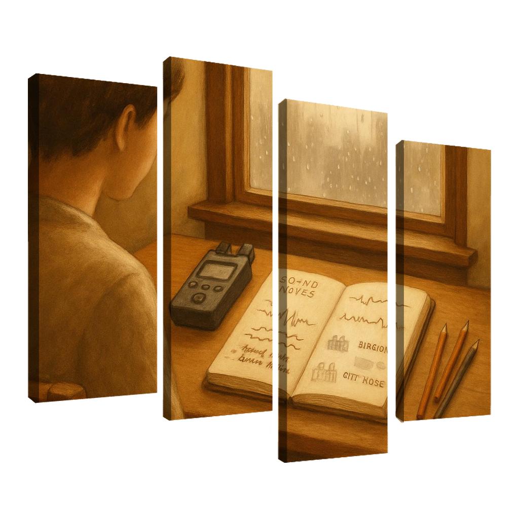 Analog Soundscape Journaling one-piece frames