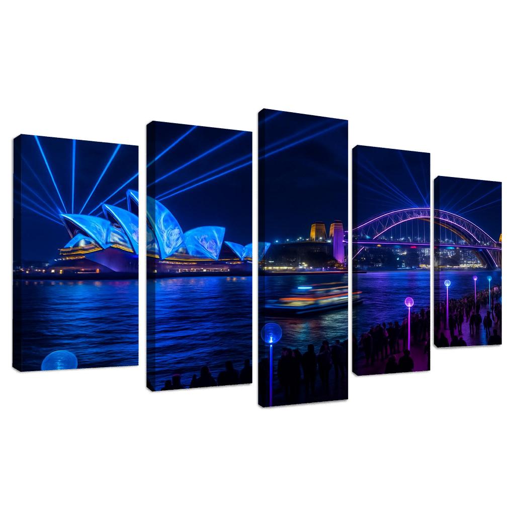 Vivid Sydney Light Festival wall art
