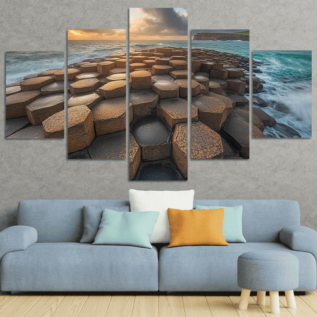 Giants Causeway Coastal Cliffs one-piece frames