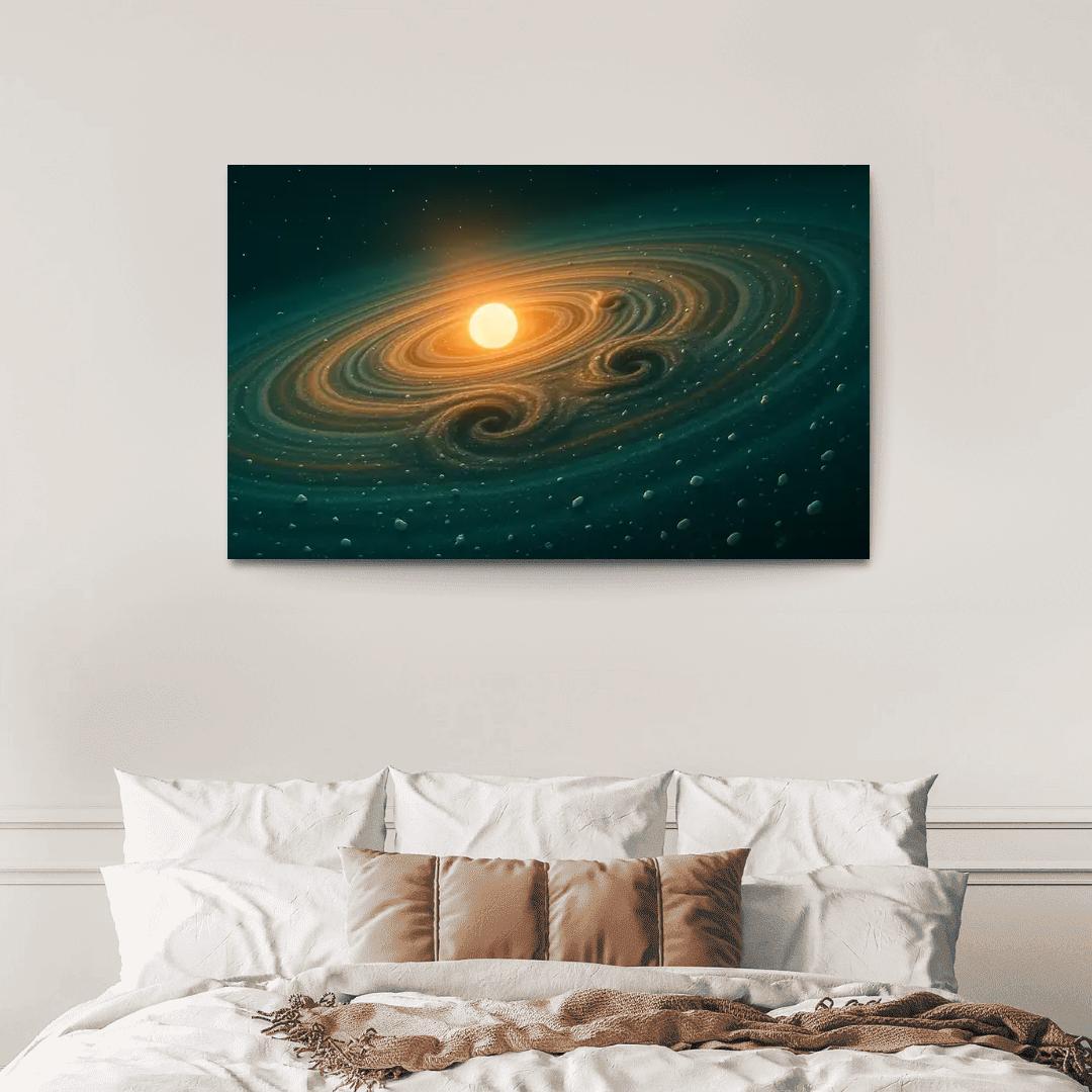 Vortices At The Protoplanetary Snowline abstract paintings frame