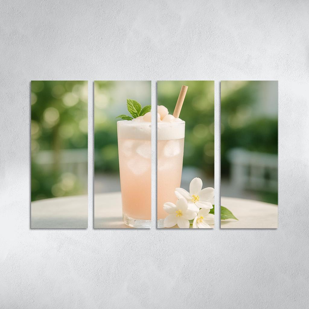 Frosted Lychee Jasmine Cloud oil paintings frame