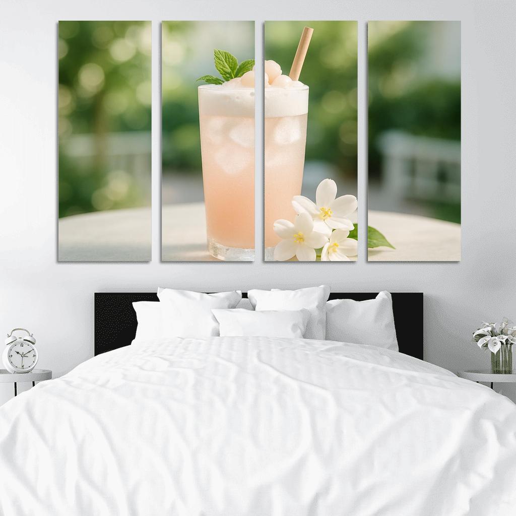 Frosted Lychee Jasmine Cloud oil paintings frame