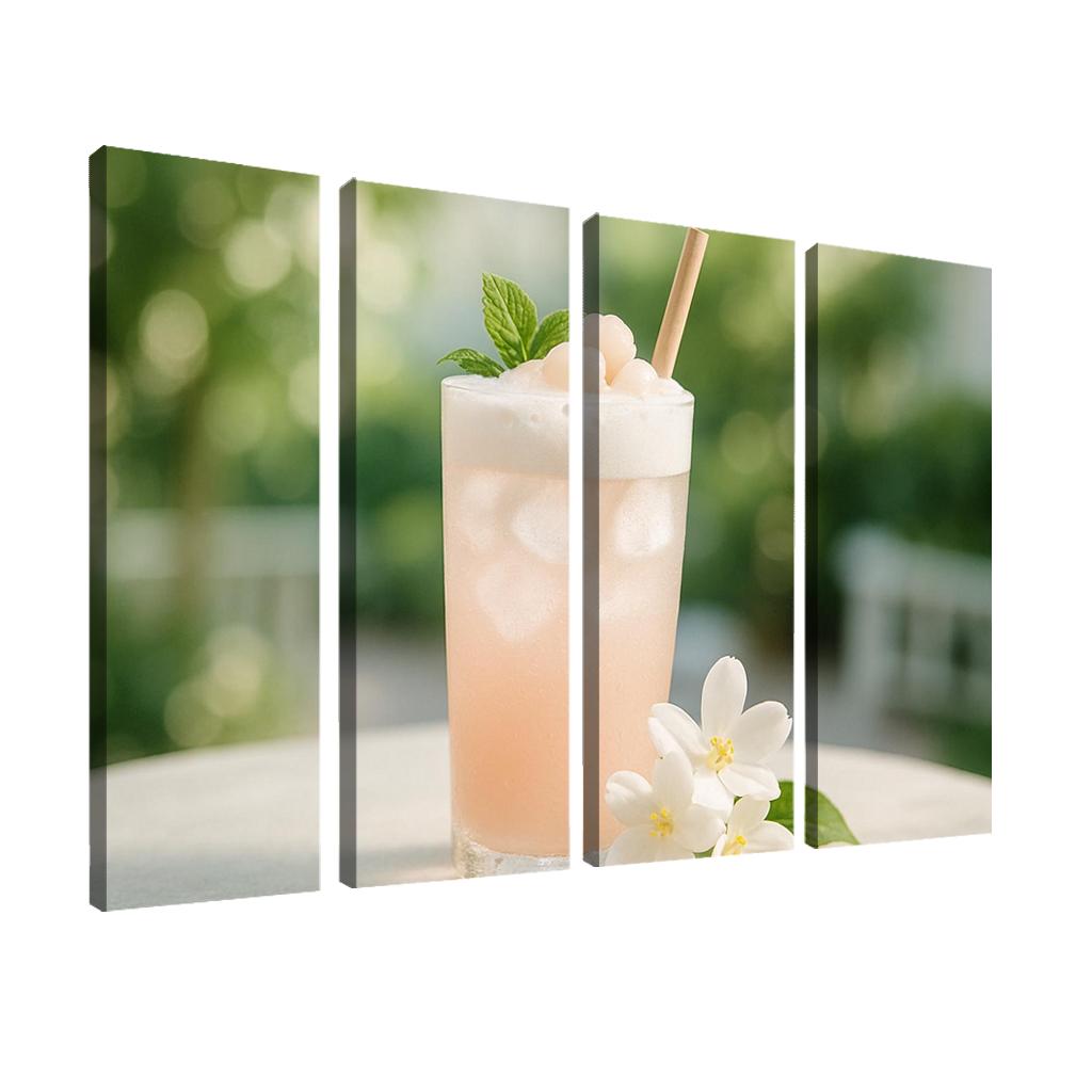 Frosted Lychee Jasmine Cloud oil paintings frame