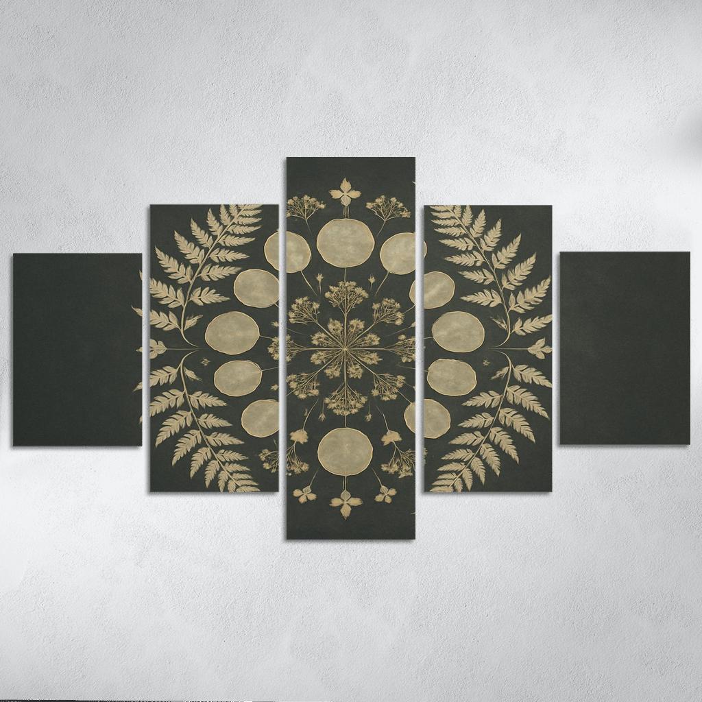 Moonlit Herbarium Silhouettes one-piece frames