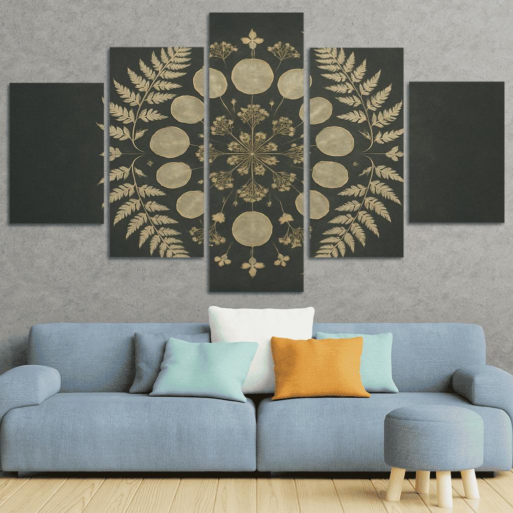 Moonlit Herbarium Silhouettes one-piece frames