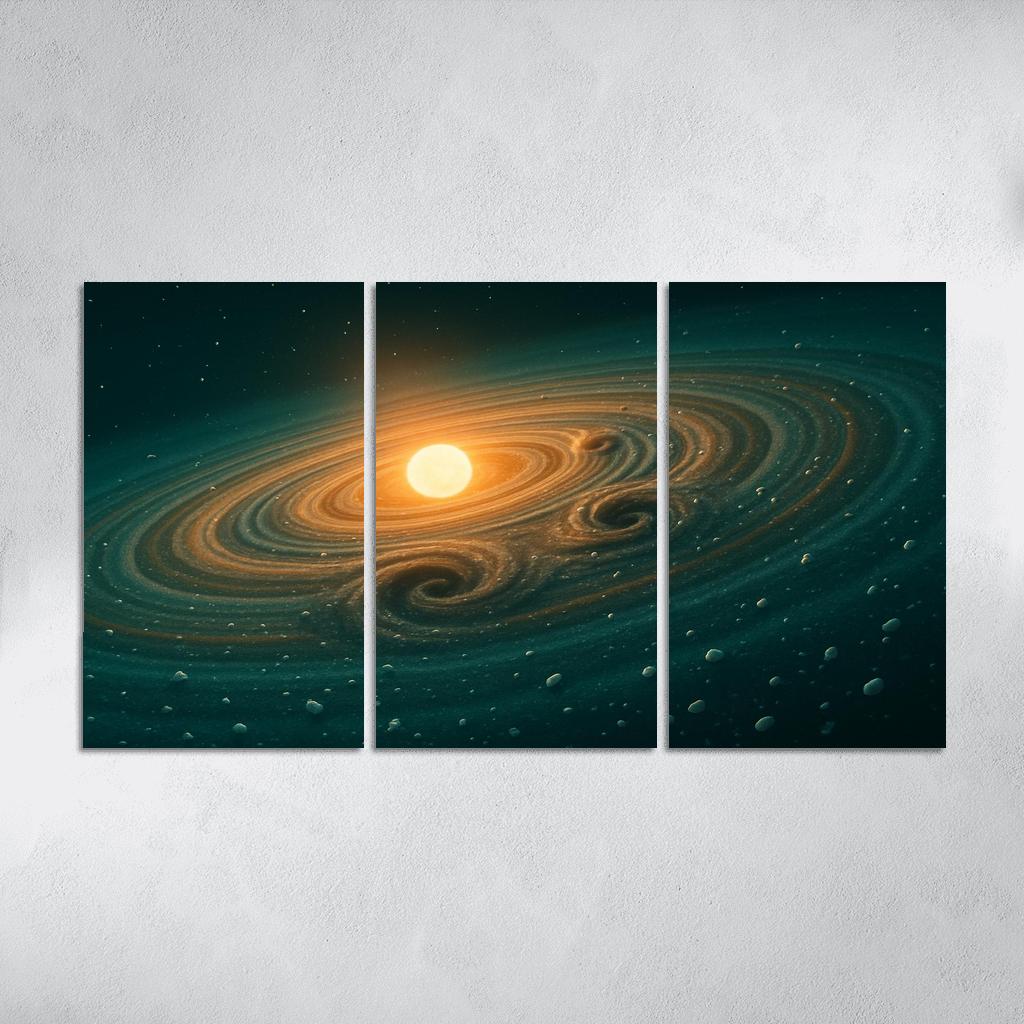Vortices At The Protoplanetary Snowline abstract paintings frame