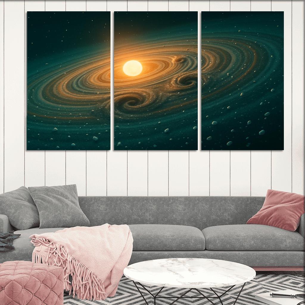 Vortices At The Protoplanetary Snowline abstract paintings frame
