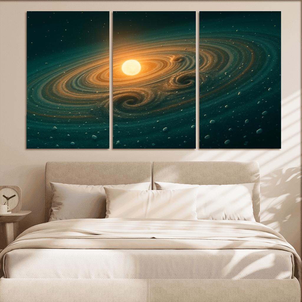 Vortices At The Protoplanetary Snowline abstract paintings frame