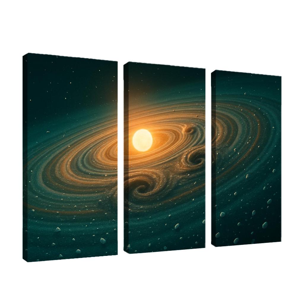 Vortices At The Protoplanetary Snowline abstract paintings frame