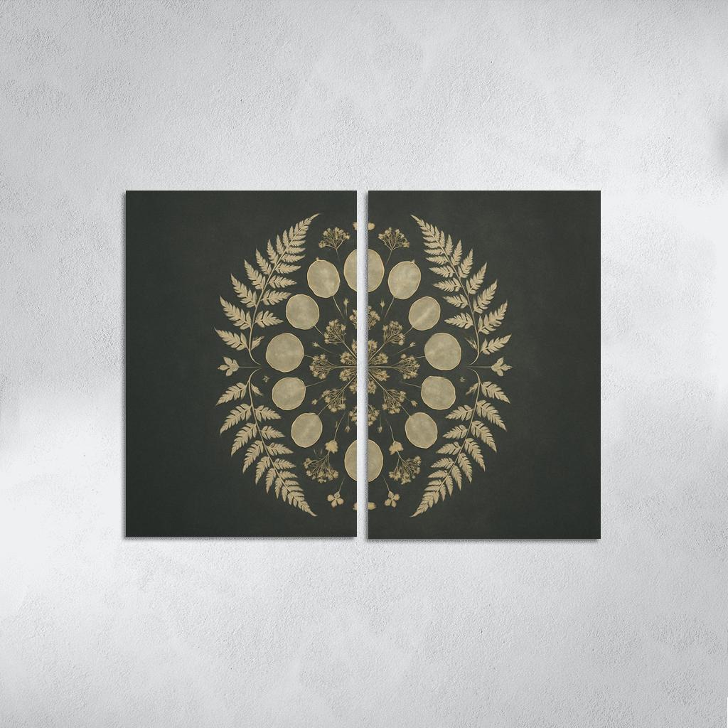 Moonlit Herbarium Silhouettes one-piece frames