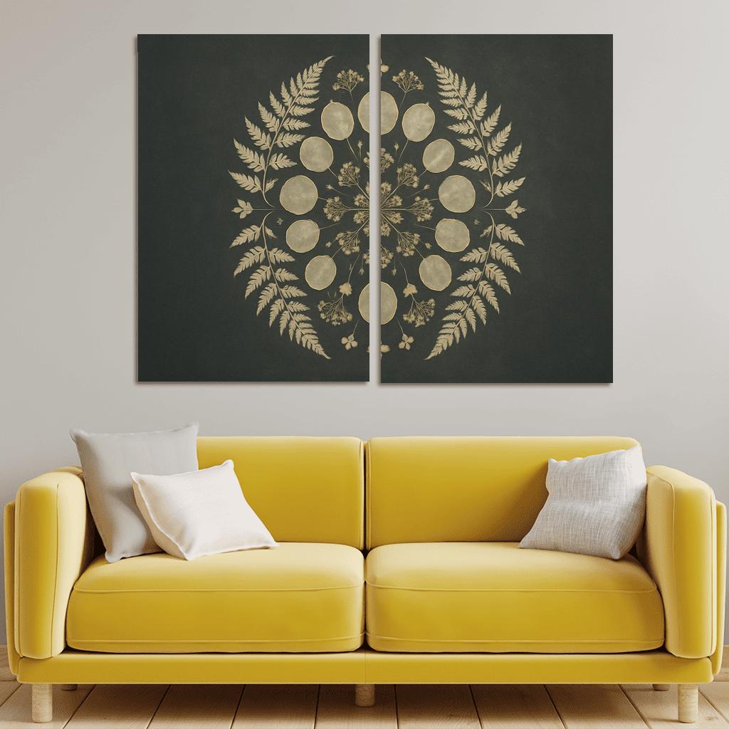 Moonlit Herbarium Silhouettes one-piece frames