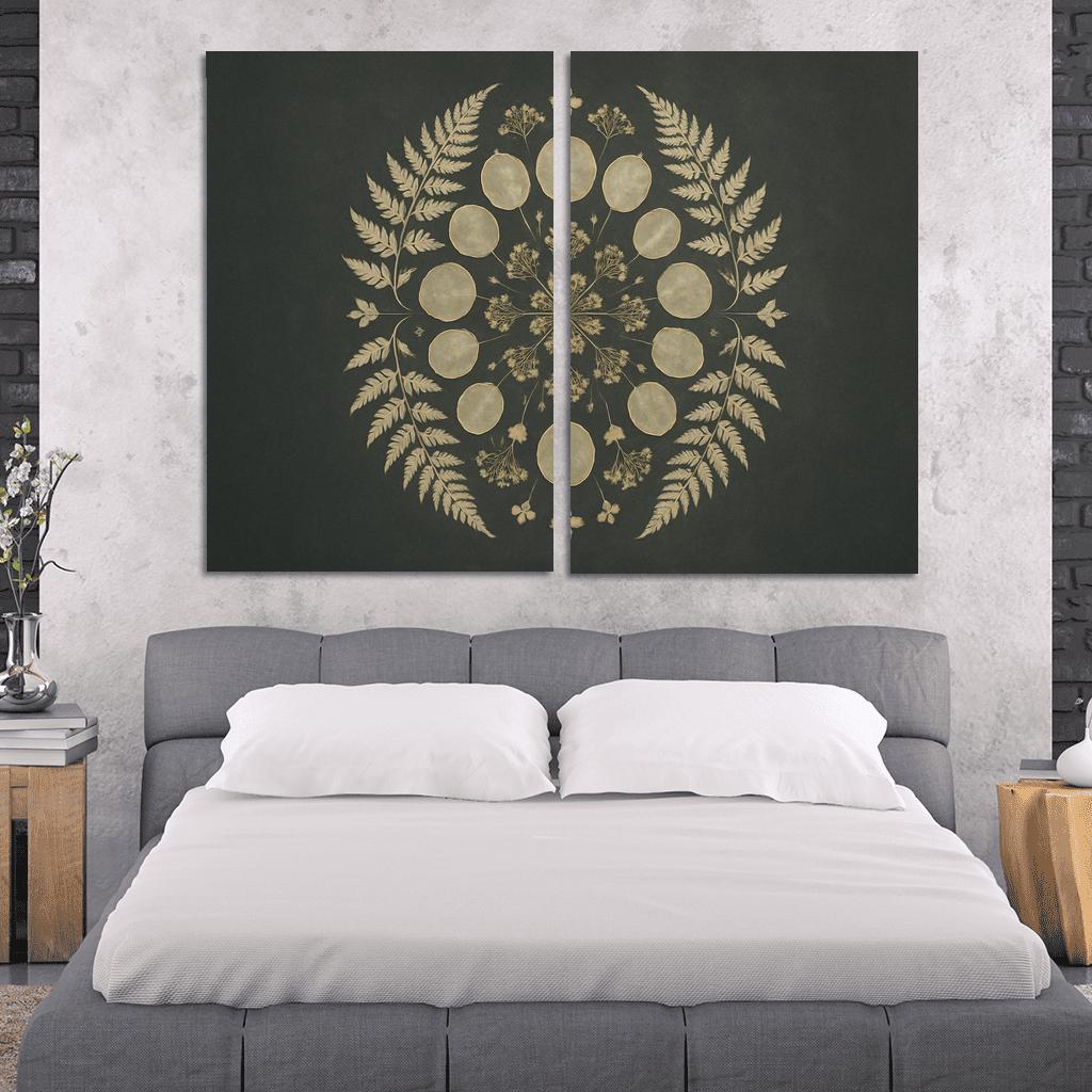 Moonlit Herbarium Silhouettes one-piece frames