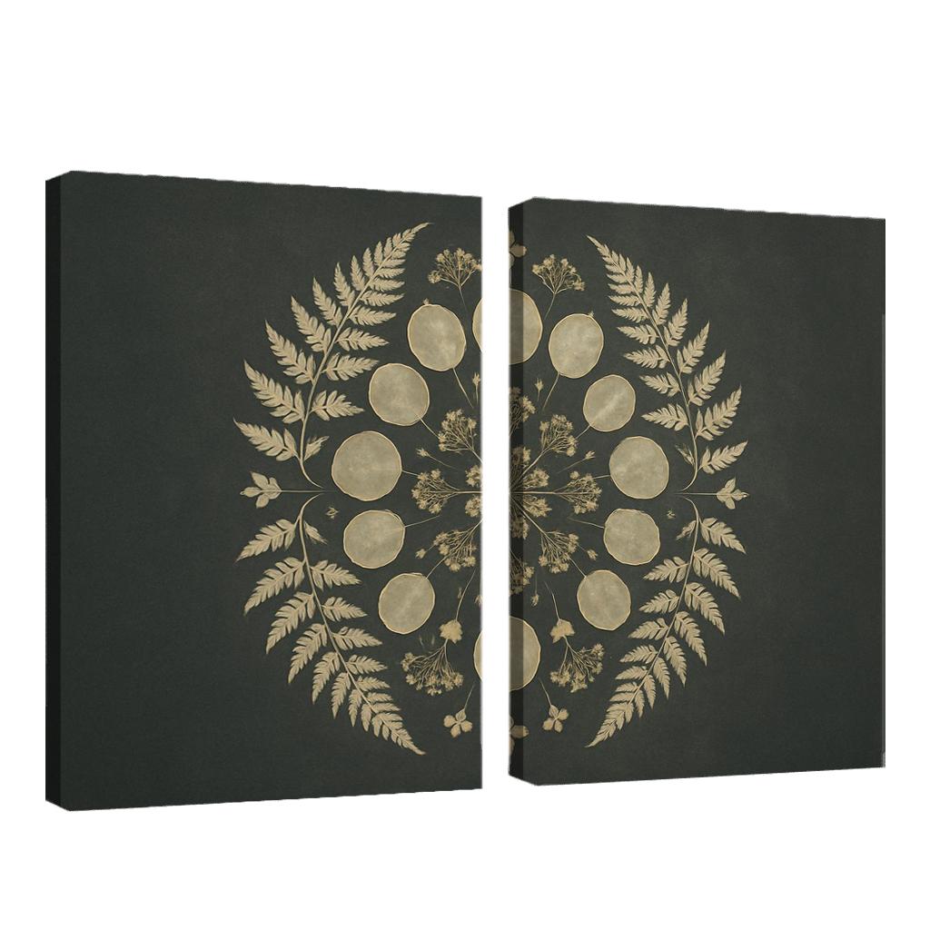 Moonlit Herbarium Silhouettes one-piece frames