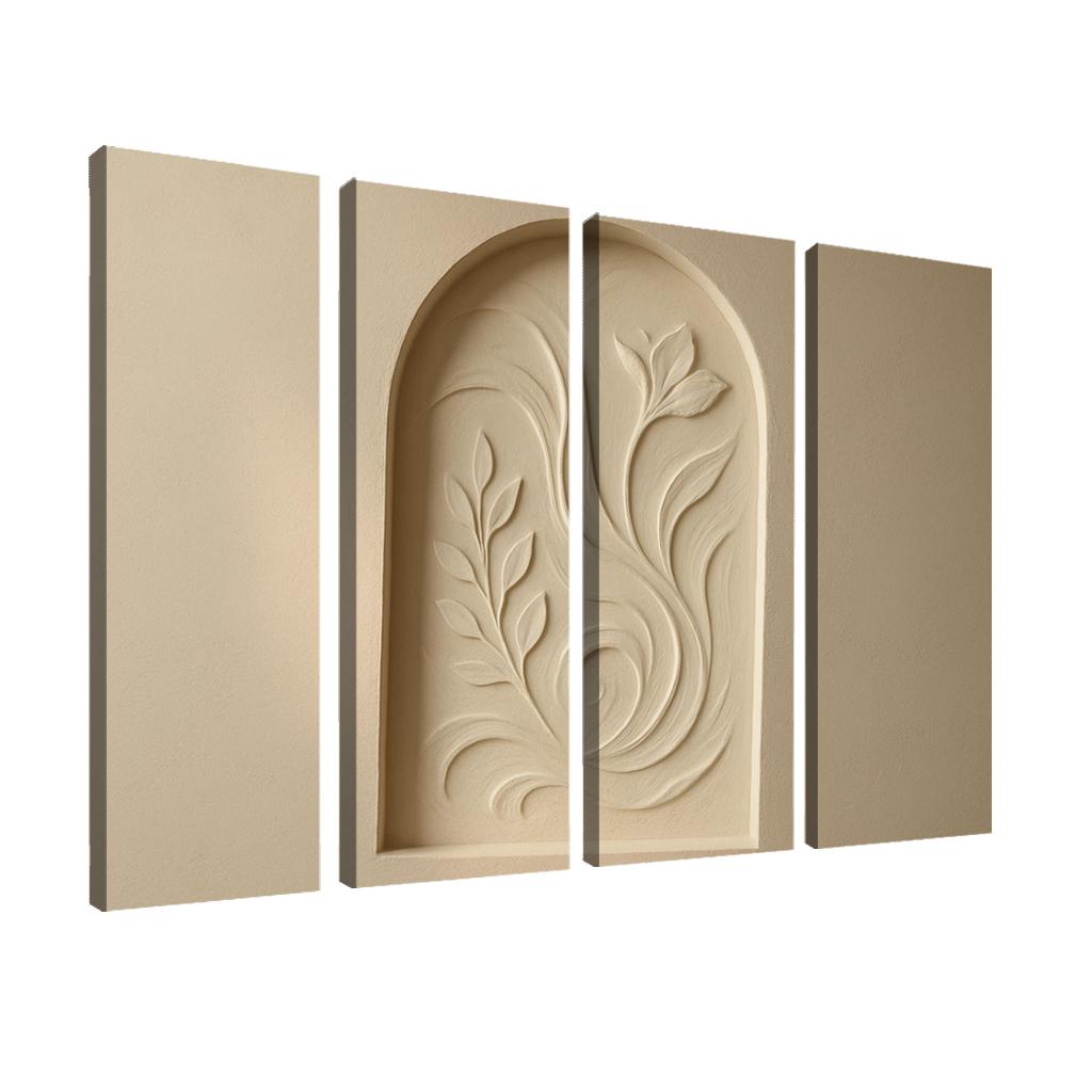 Sculpted Plaster Niche Wall Relief wall decor