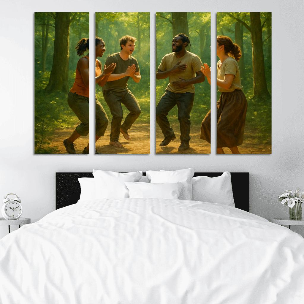 Nature Rhythm Body Percussion custom paintings frame