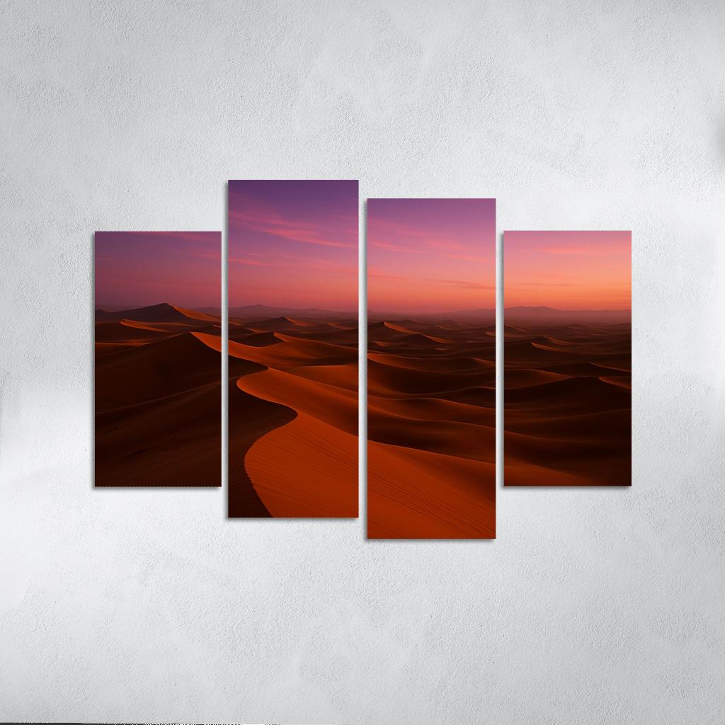 Golden Dunes Beneath The Amethyst Sky one-piece frames