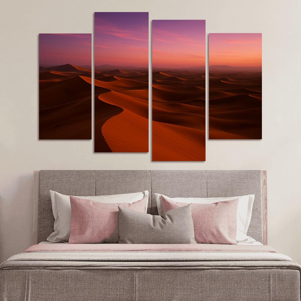Golden Dunes Beneath The Amethyst Sky one-piece frames