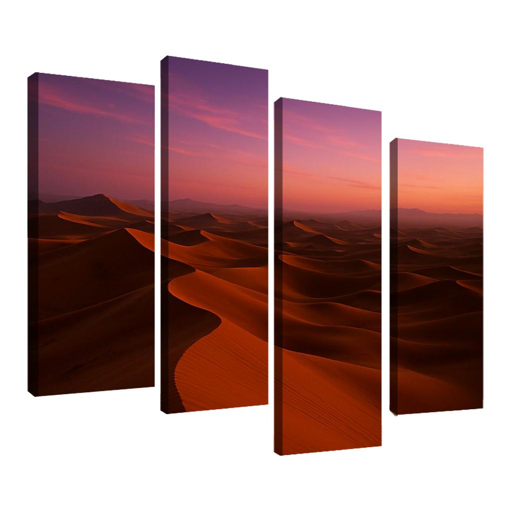 Golden Dunes Beneath The Amethyst Sky one-piece frames