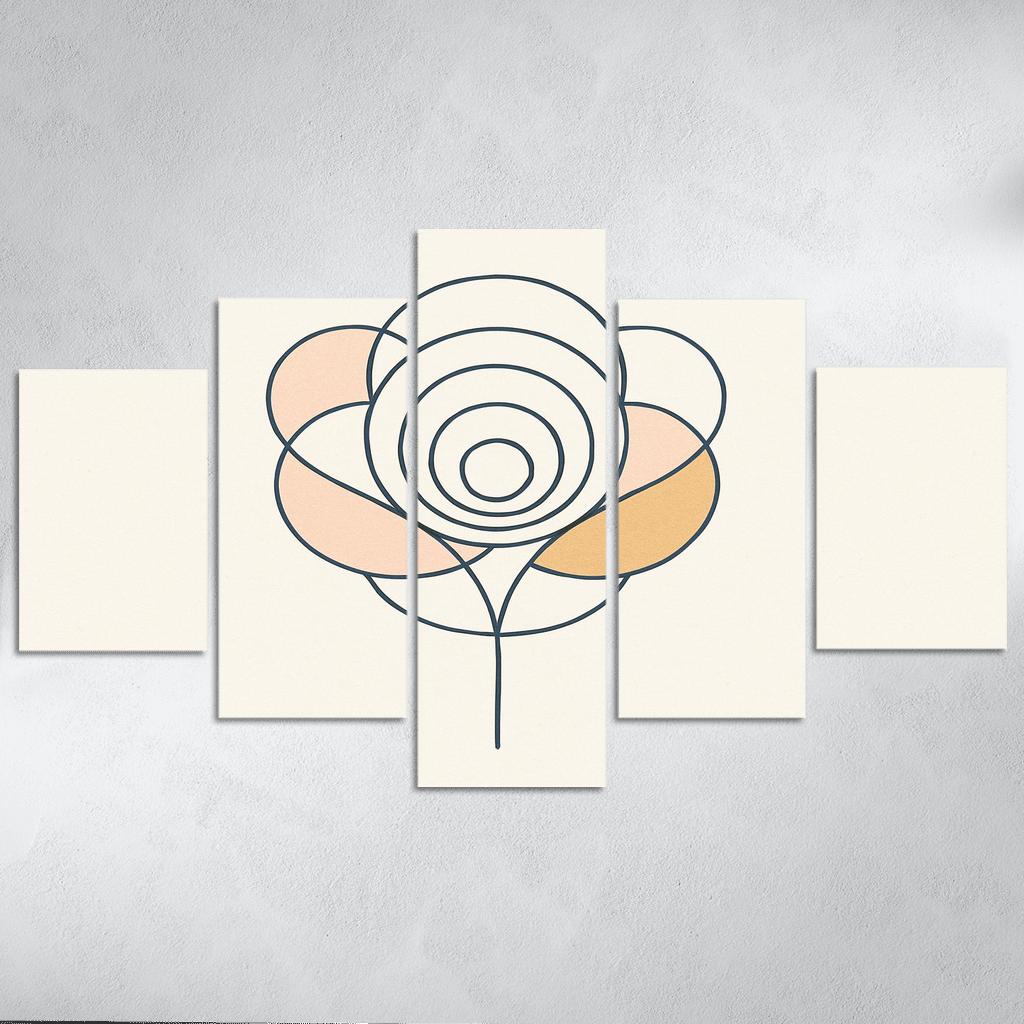 Silent Bloom In Circles custom paintings frame