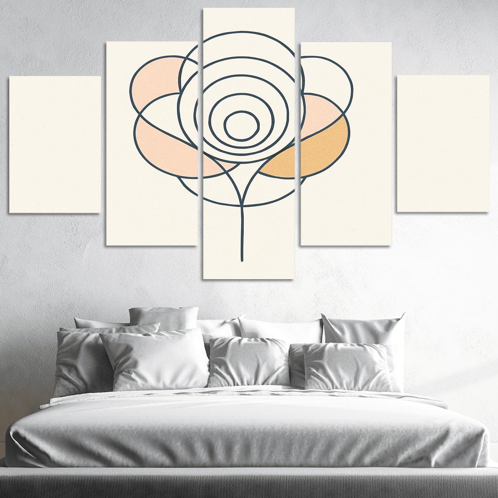 Silent Bloom In Circles custom paintings frame