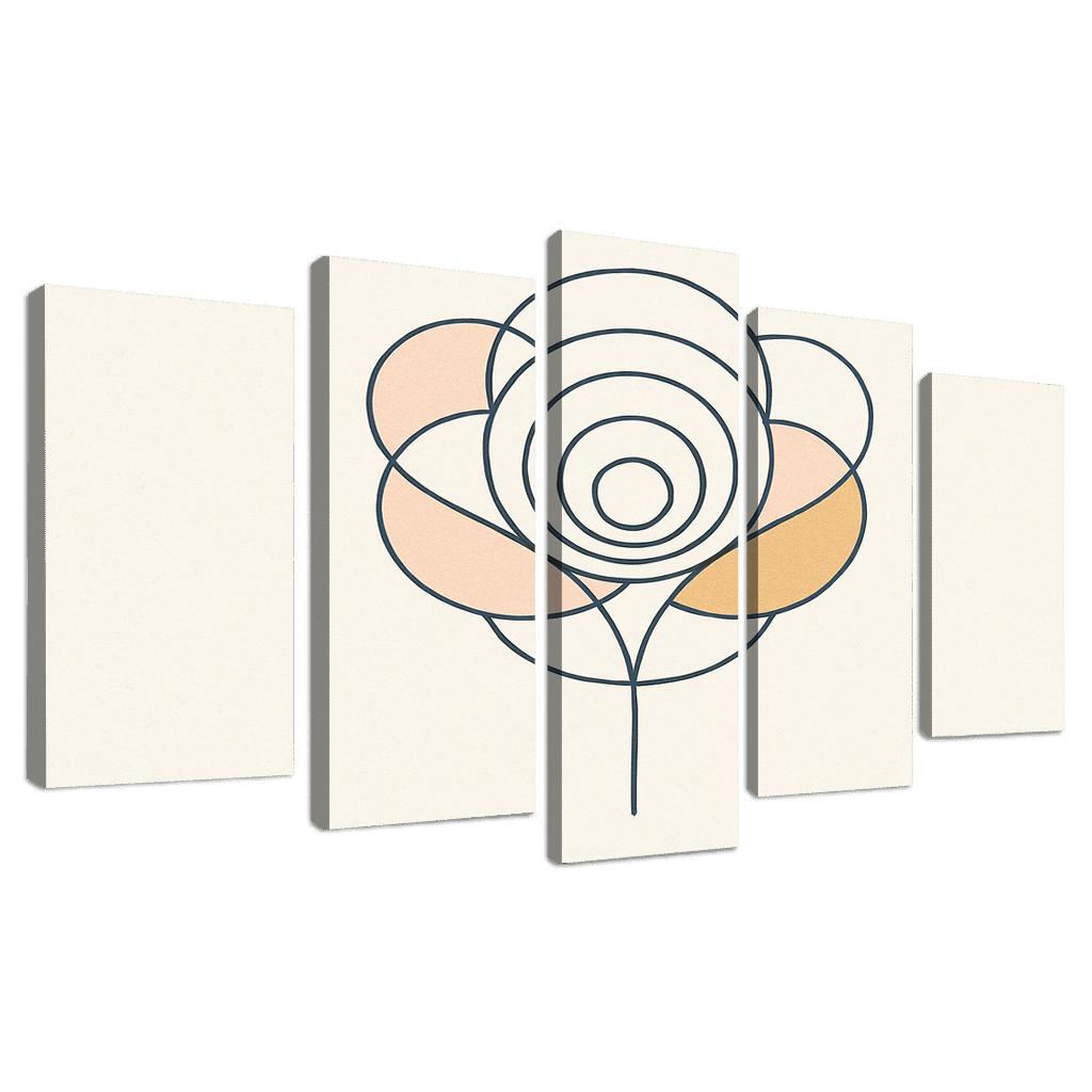 Silent Bloom In Circles custom paintings frame