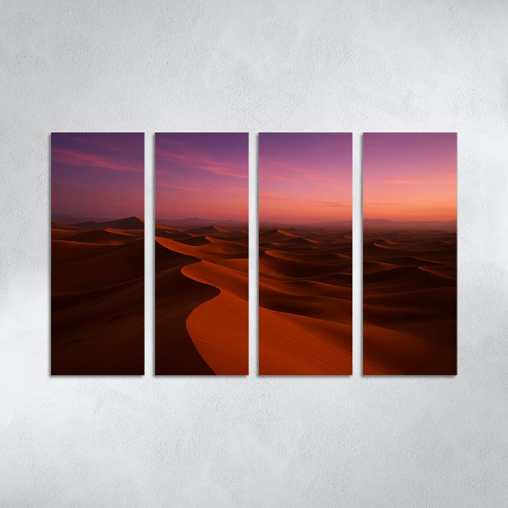 Golden Dunes Beneath The Amethyst Sky one-piece frames