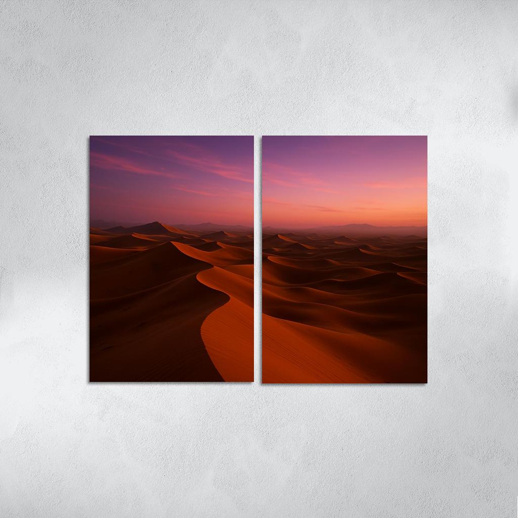 Golden Dunes Beneath The Amethyst Sky one-piece frames