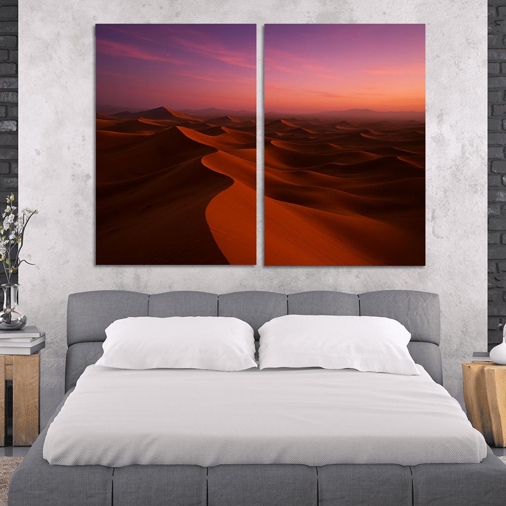 Golden Dunes Beneath The Amethyst Sky one-piece frames