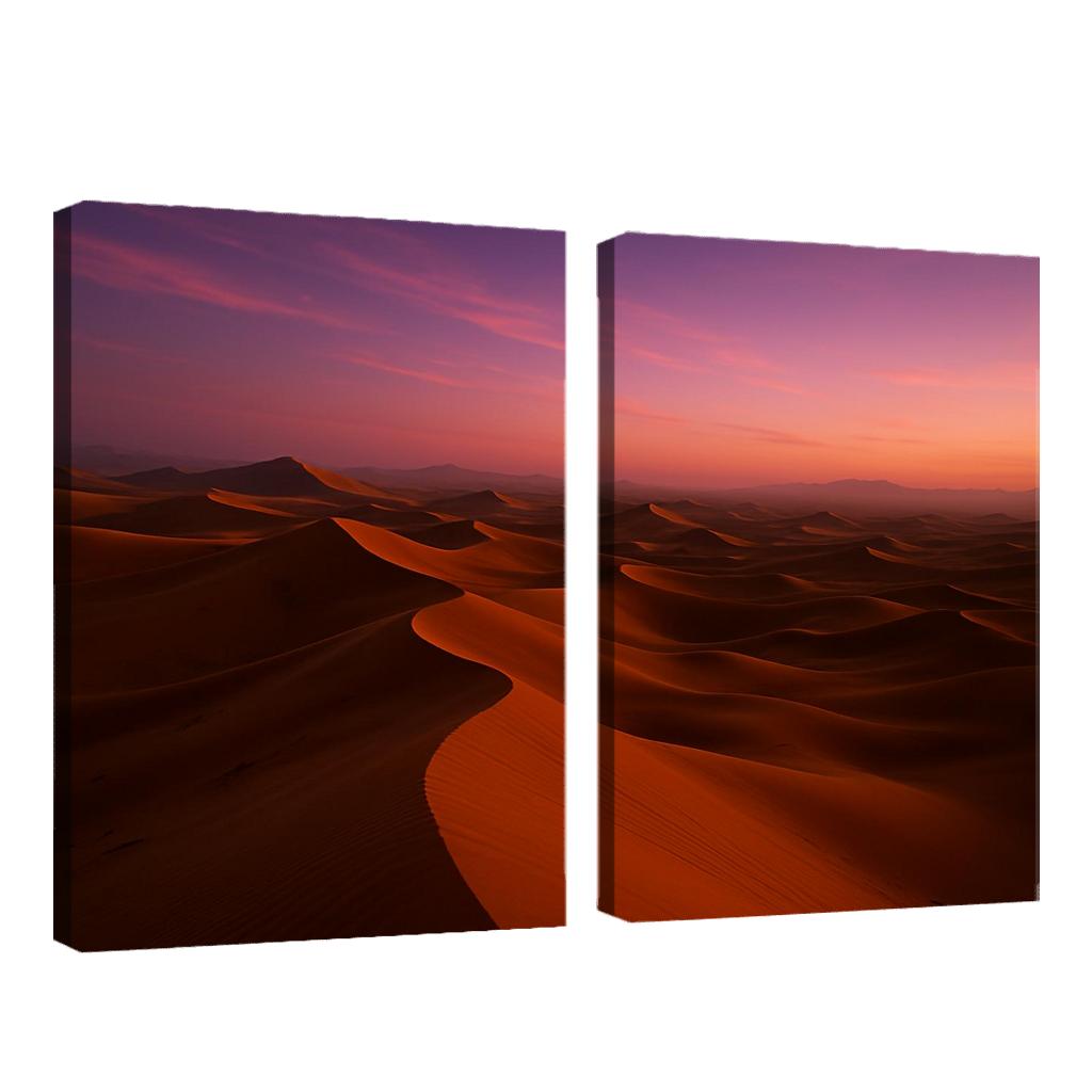 Golden Dunes Beneath The Amethyst Sky one-piece frames