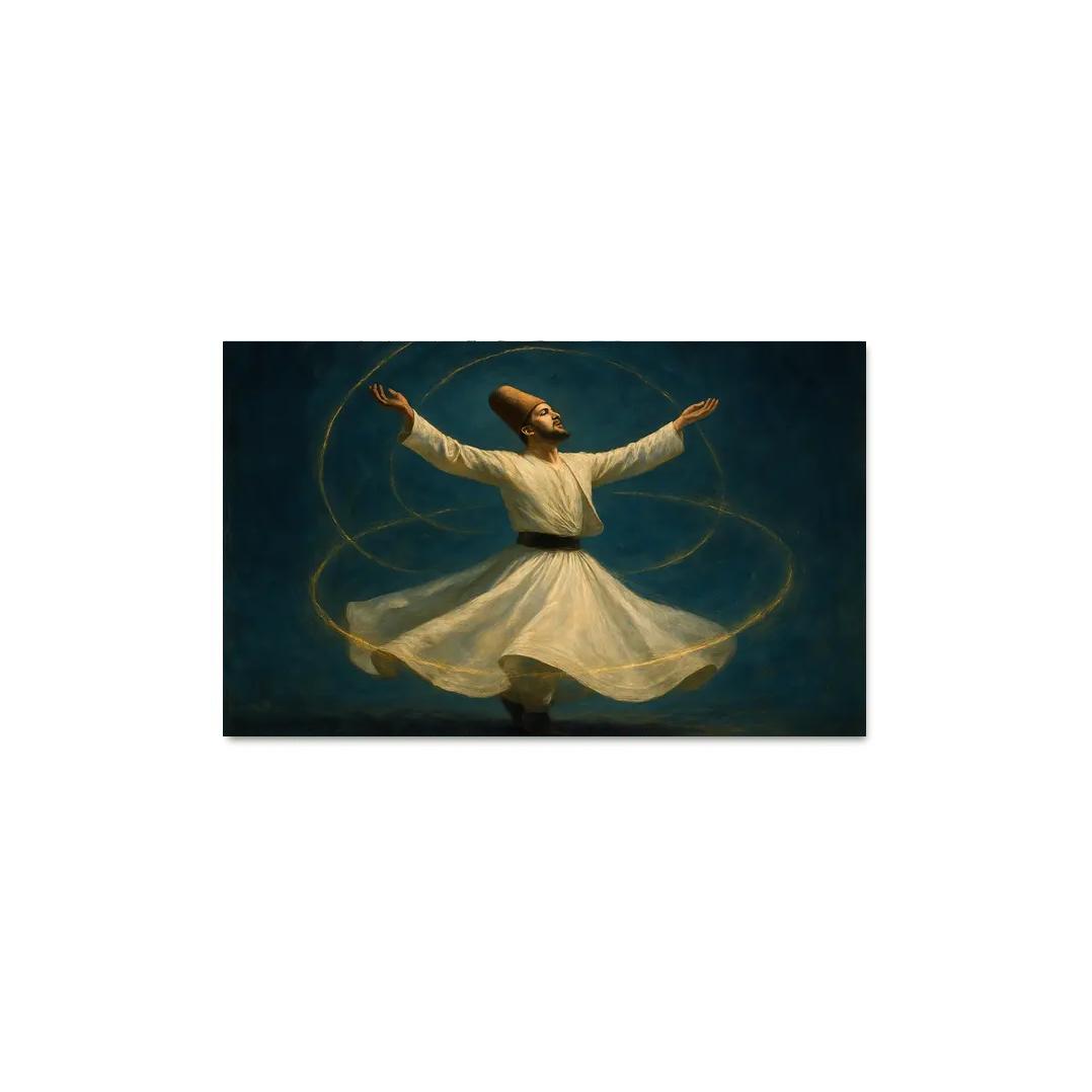 Whirling Devotion Mystical Spinning Dance abstract paintings frame