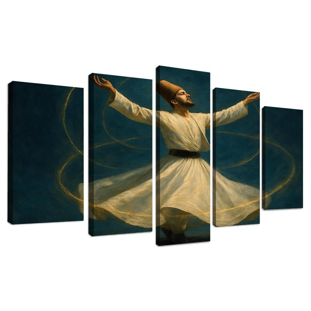 Whirling Devotion Mystical Spinning Dance abstract paintings frame