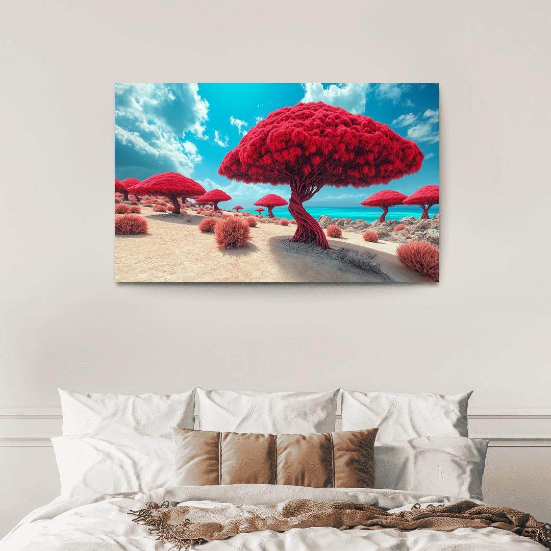 Dragon Blood Trees Of Socotra Island canvas paintings frame