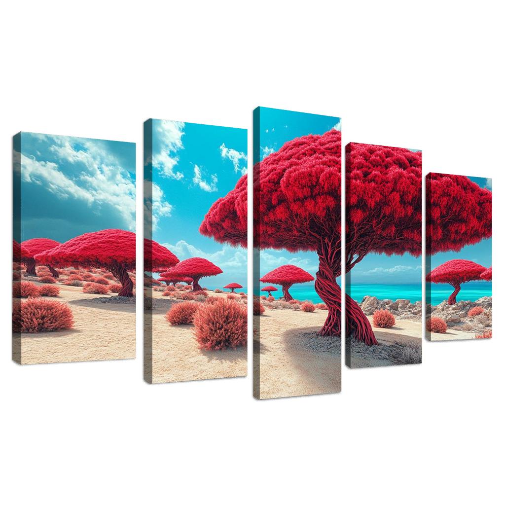 Dragon Blood Trees Of Socotra Island canvas paintings frame
