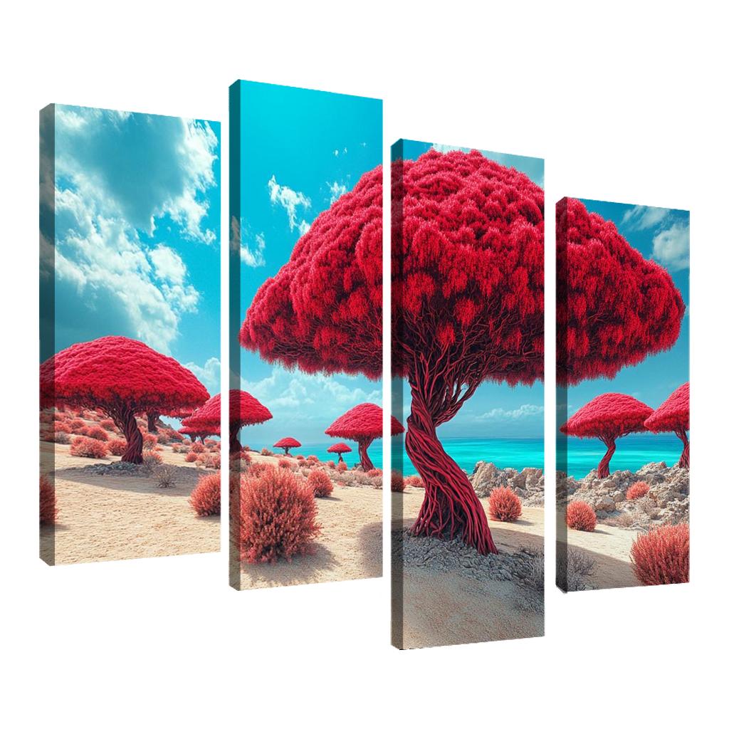 Dragon Blood Trees Of Socotra Island canvas paintings frame