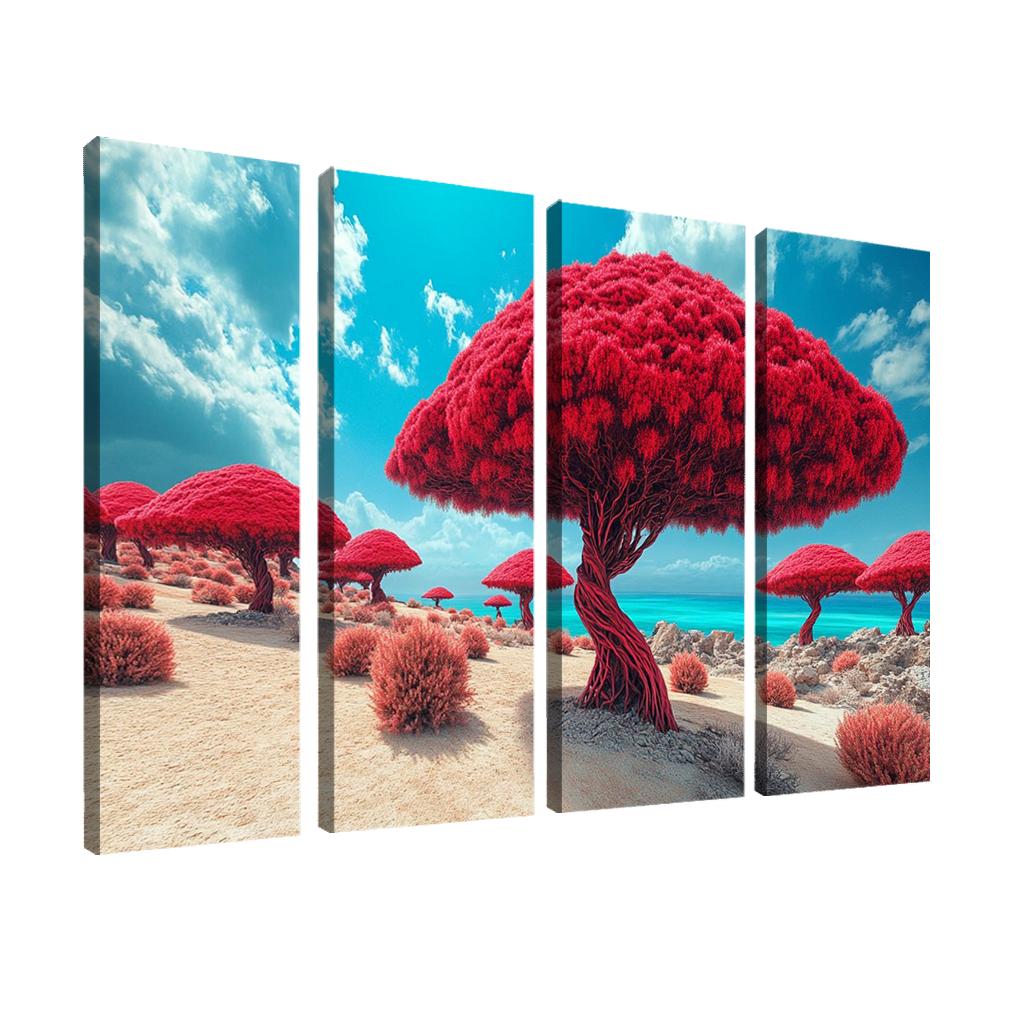 Dragon Blood Trees Of Socotra Island canvas paintings frame