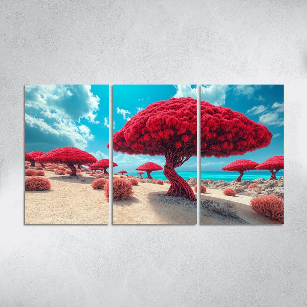 Dragon Blood Trees Of Socotra Island canvas paintings frame