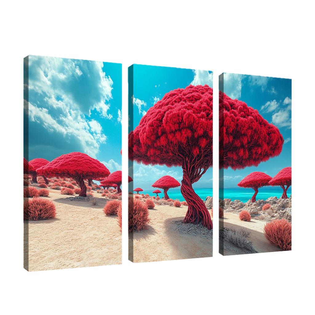 Dragon Blood Trees Of Socotra Island canvas paintings frame