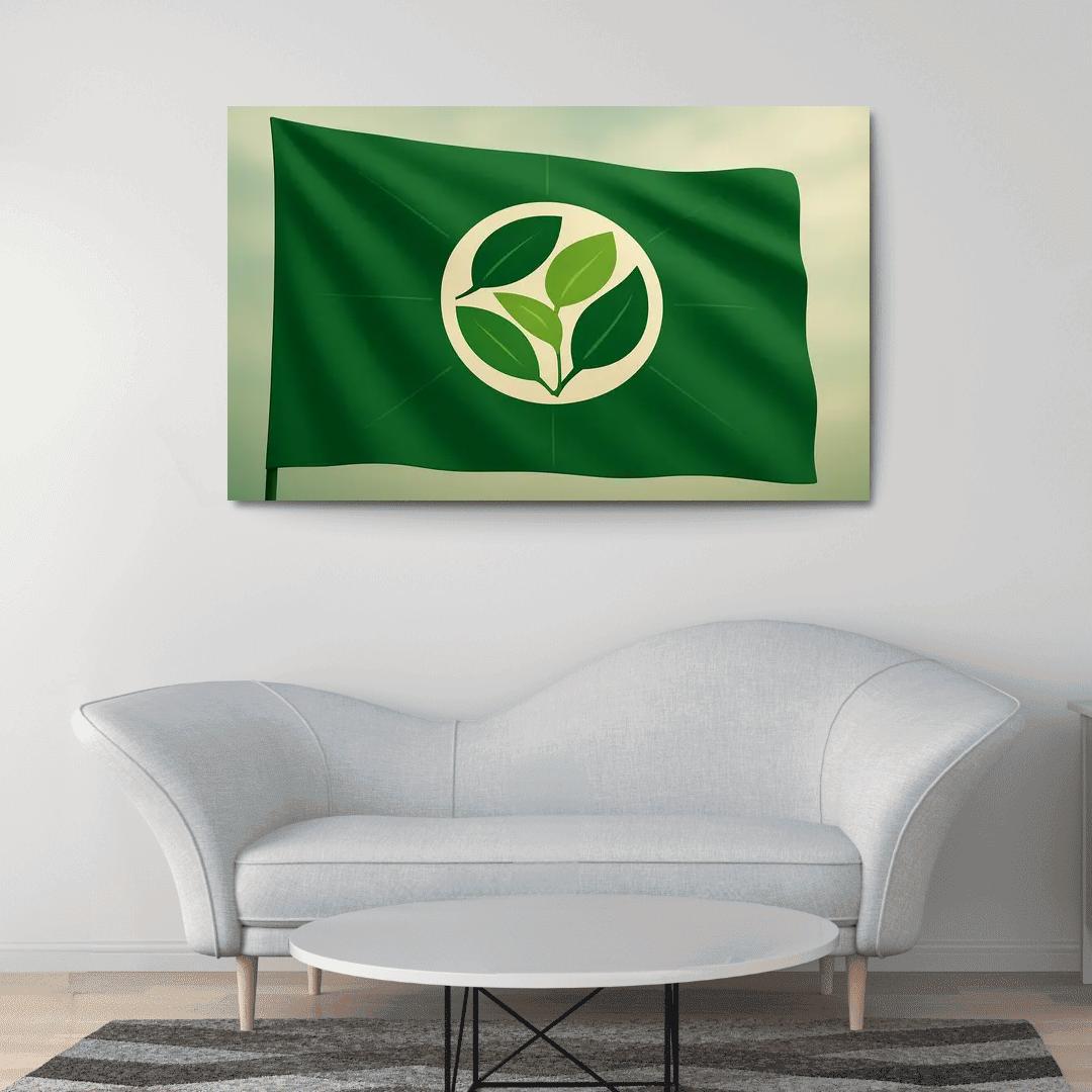 Verdant Circle Earth Banner decor