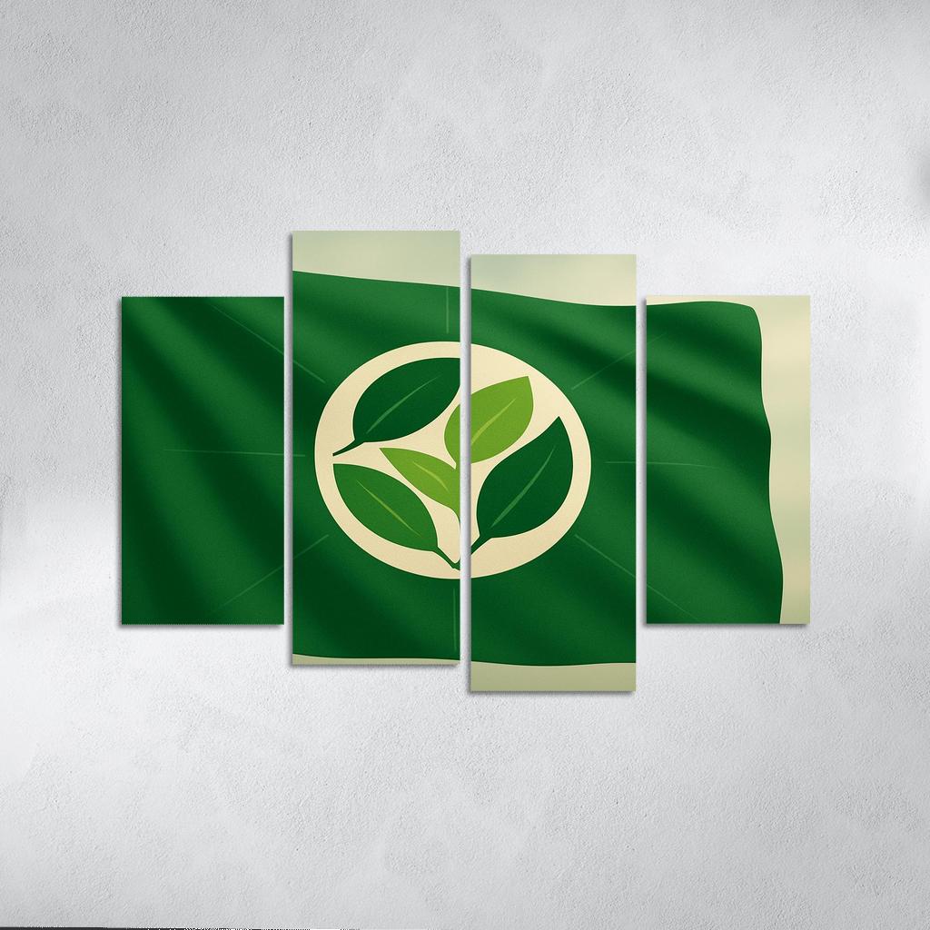 Verdant Circle Earth Banner decor